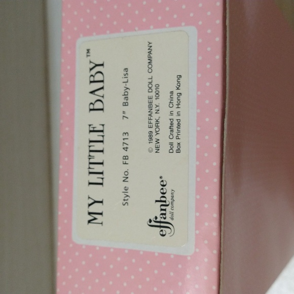 Vintage 1989 My Little Baby Baby Lisa Effanbee Doll - Picture 4 of 4